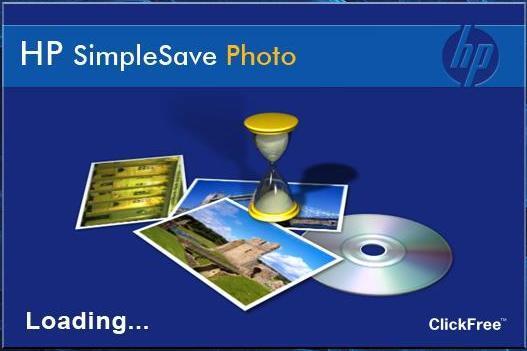 HP SimpleSave Photo - Splash Screen
