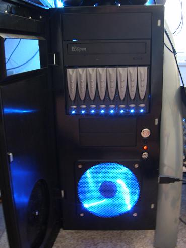 SAS Drive Cannister Installed in Server Case
