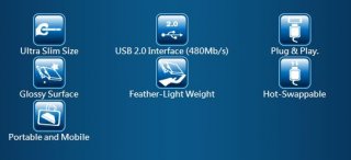 10207  320x240 features Archgon mobile optical disk drive