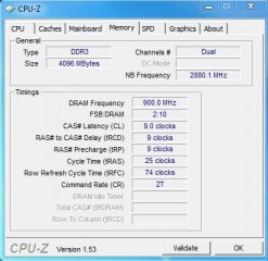 7075  320x240 cpuz 1800mhz Patriot Sector 5 DDR3 2400MHz 4GB Kit