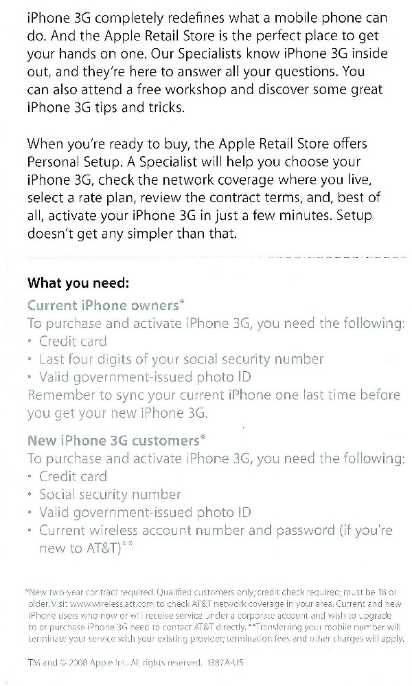 iPhone 3G Release