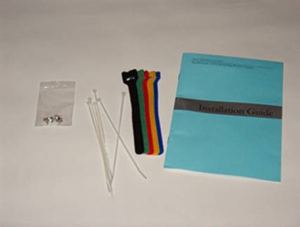 Cable ties and straps included