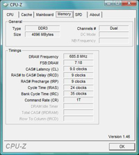 Corsair XMS3 DHX DDR3-1600 4GB kit