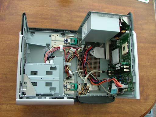 View inside case