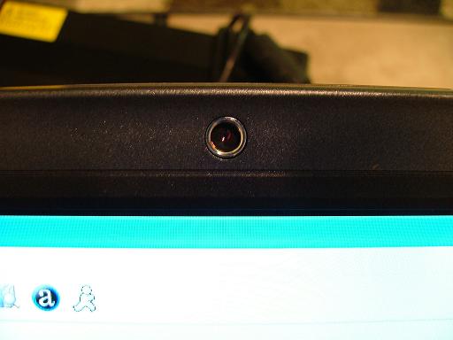 Close-up of webcam