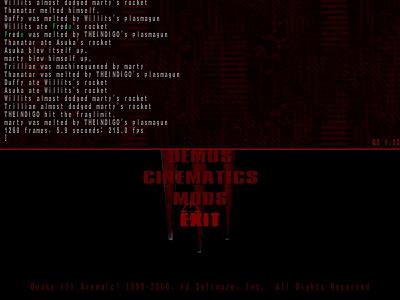 Quake 3 Timedemo Results