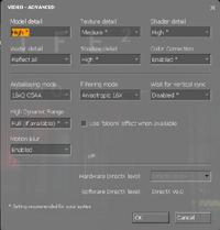 Half Life 2: Episode 2 Video Settings