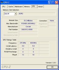 CPUID SPD Information Screenshot Thumbnail