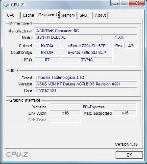 AMD Phenom 9950 CPU-Z
