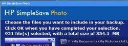 HP SimpleSave Photo - pick photos