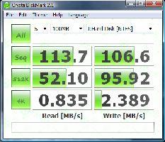CrystalDiskMark 2.1