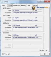 AMD Phenom II X4 980 Black Edition CPU-Z cache