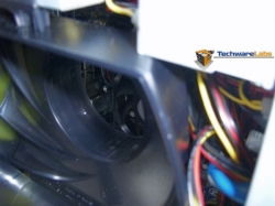 Allure: Close-up of shroud touching the back of ROM drive