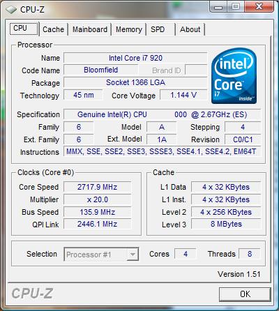 CPU-Z core i7
