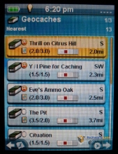 Magellan eXplorist GC Geocache List