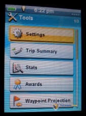 Magellan eXplorist GC Tools Menu