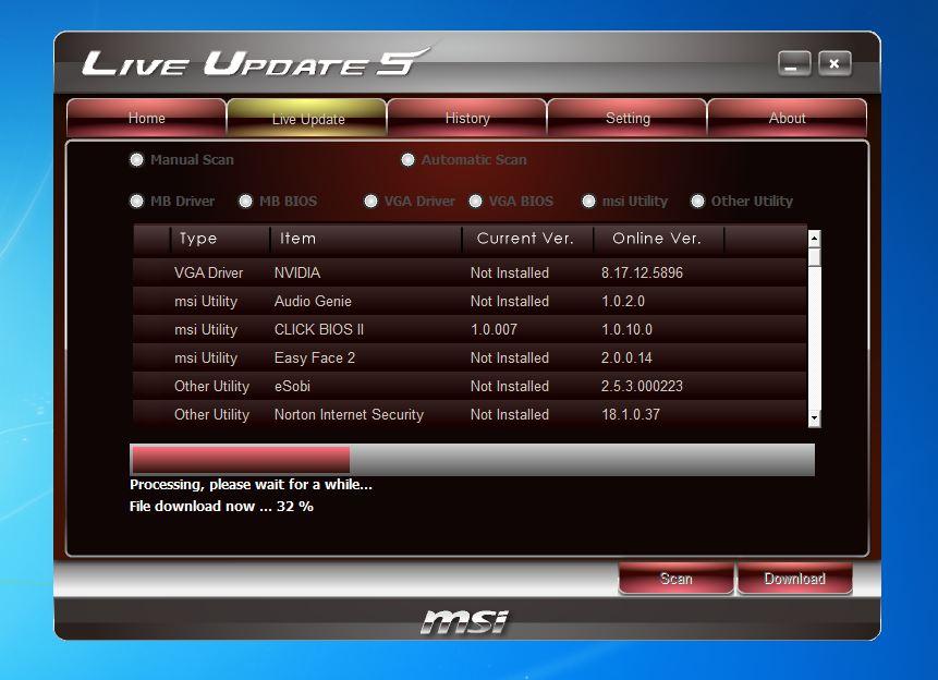 Support Center | MSI USA msi live update download windows 10