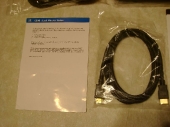Short Manual and HDMI cable       