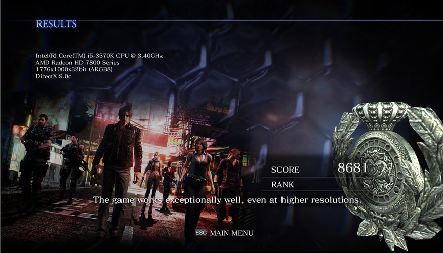 Resident Evil 6 Benchmark Tool