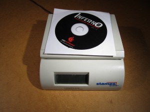 Cooler Master's driver disk on my Postal Scale