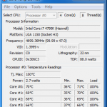 overclocked temps