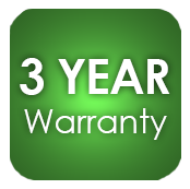 3 Year Warranty