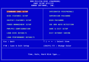BIOS Screen